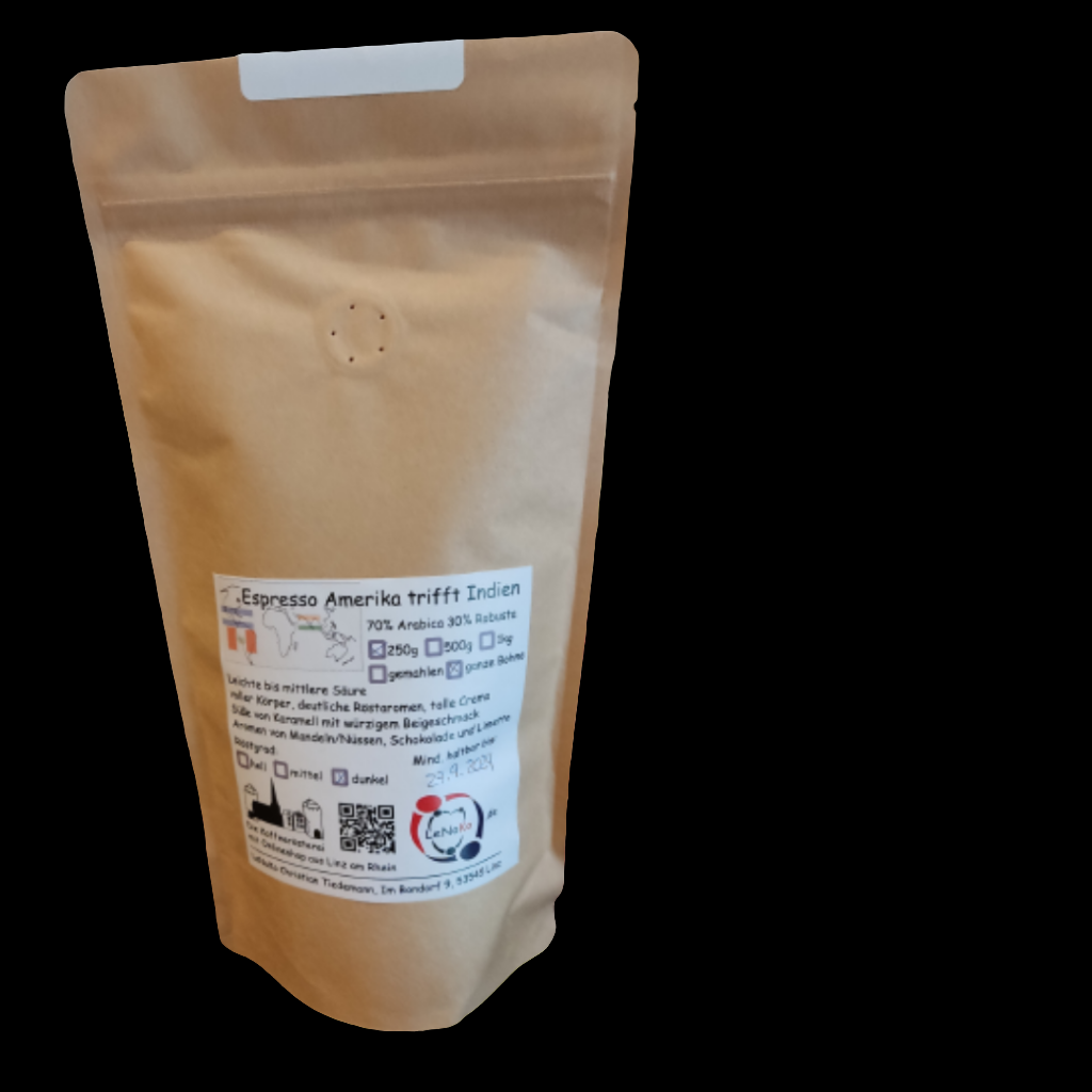Linzer Espresso Röstung aka Espresso Amerika trifft Indien