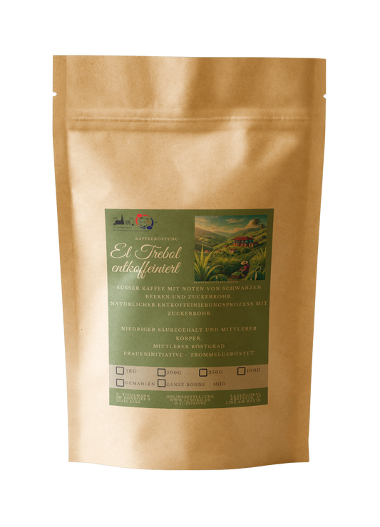Entkoffeinierter Kaffee El Trebol