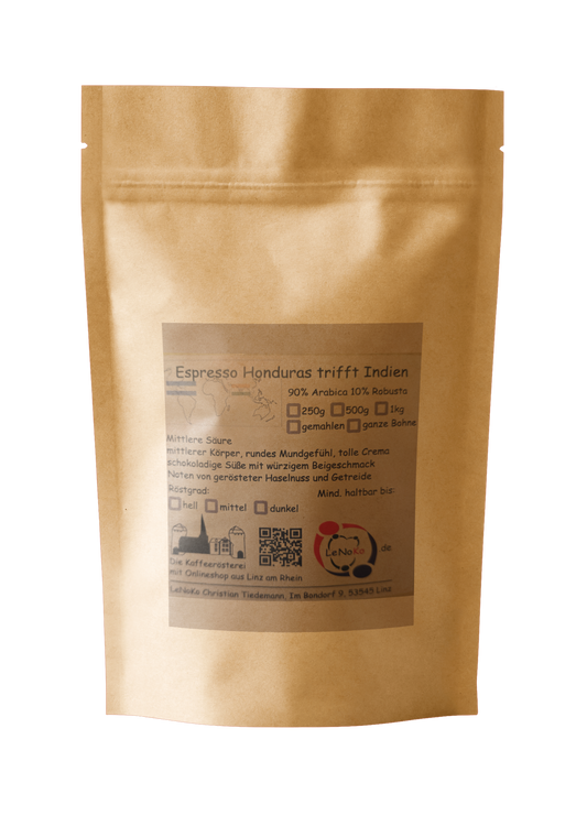 Espresso Honduras trifft Indien