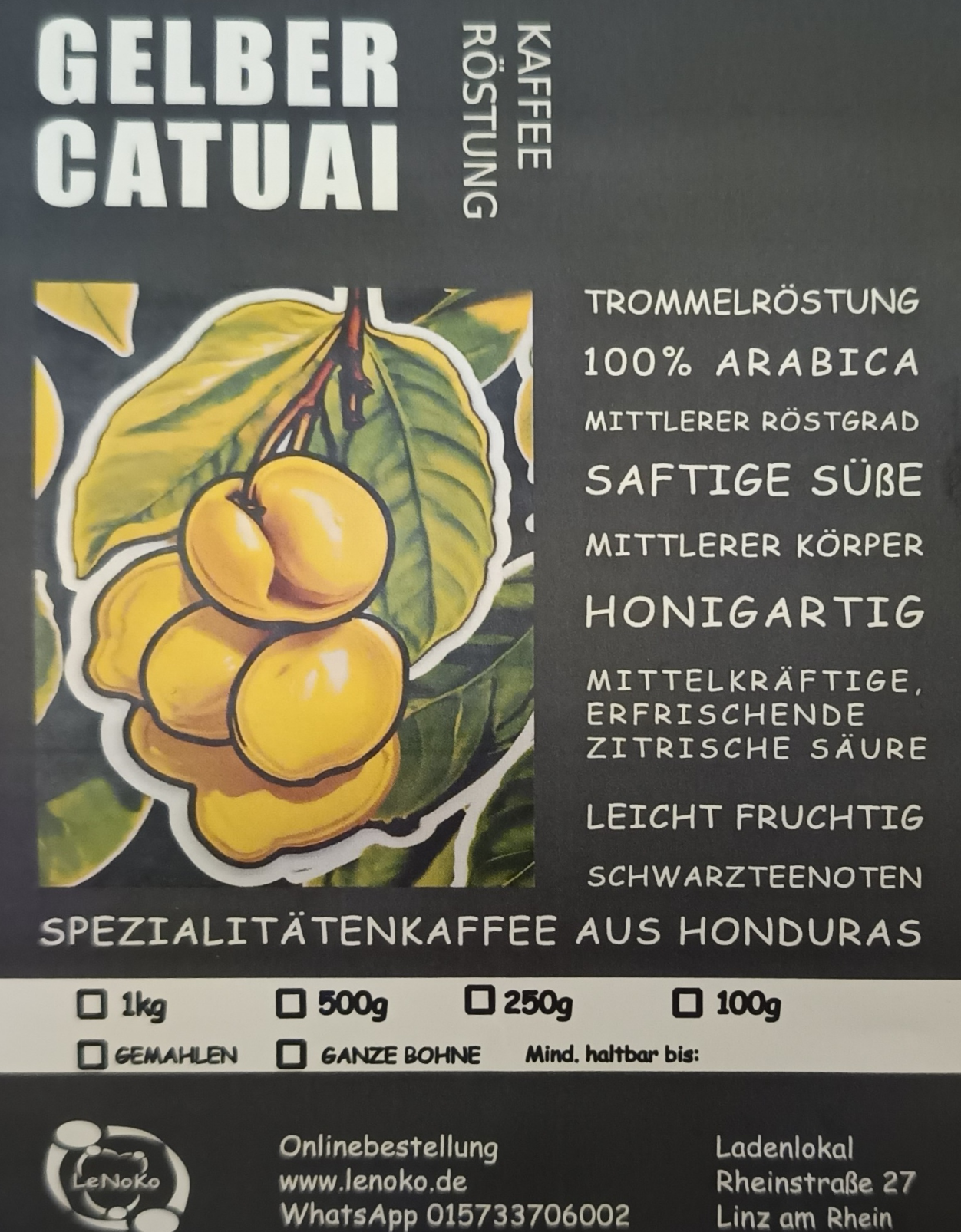 Kaffee Gelber Catuai