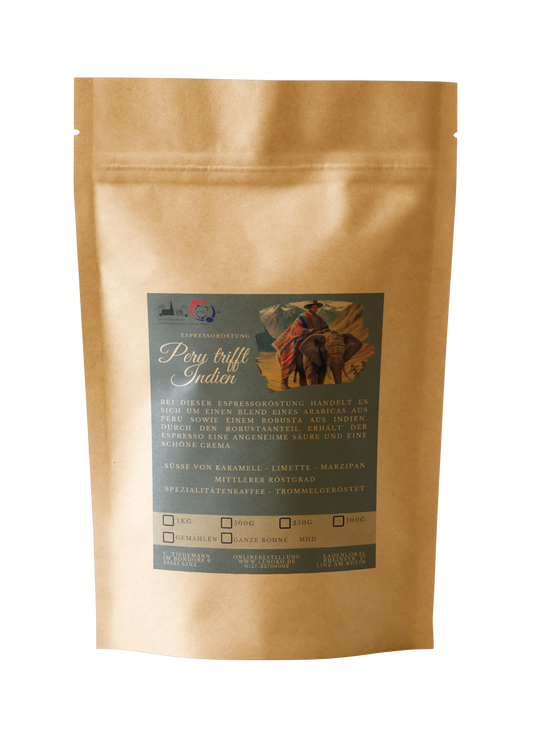 Espresso Peru trifft Indien